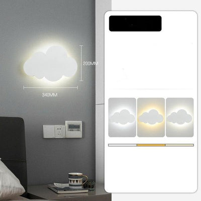 Creative Wall Lamp Bedside Lamp Bedroom Simple Modern Cartoon Clouds