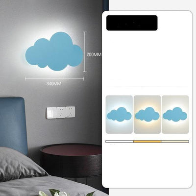 Creative Wall Lamp Bedside Lamp Bedroom Simple Modern Cartoon Clouds