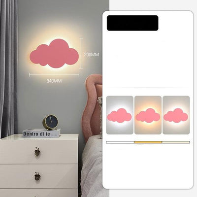 Creative Wall Lamp Bedside Lamp Bedroom Simple Modern Cartoon Clouds
