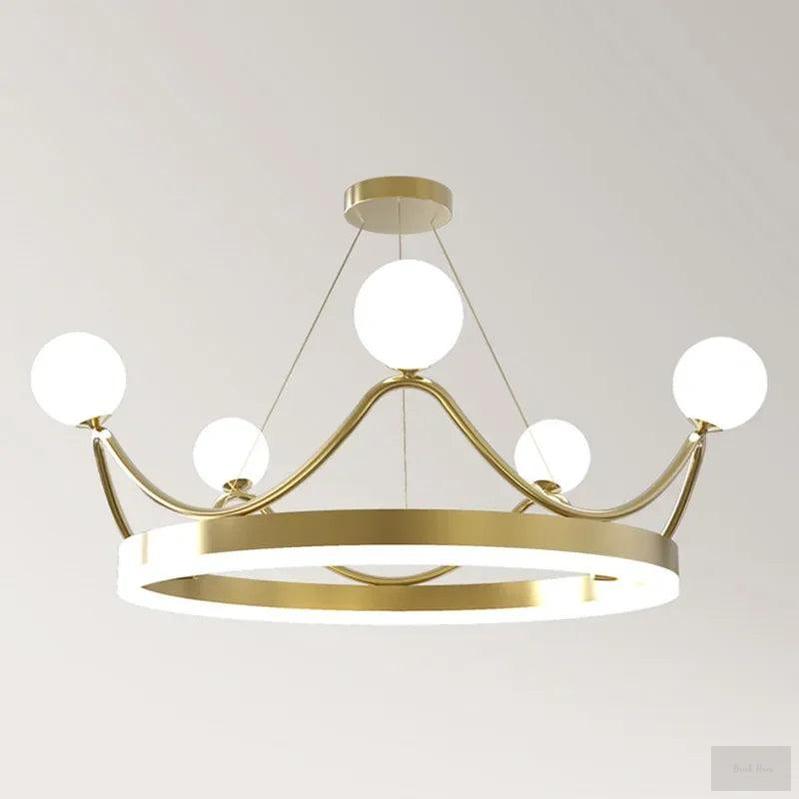 Crown Chandelier for Kids Room