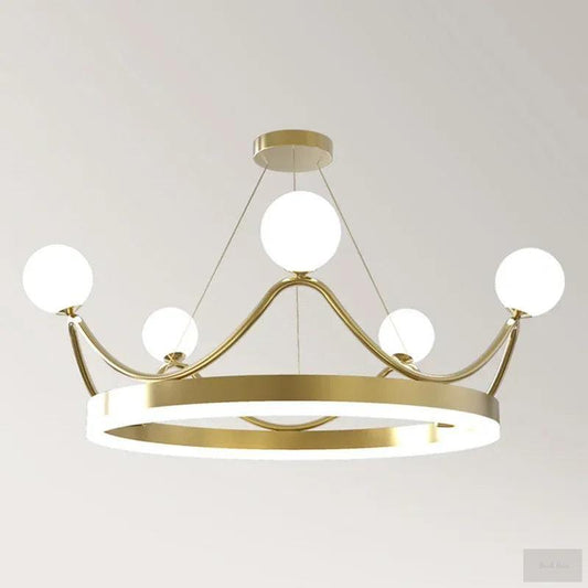 Crown Chandelier for Kids Room