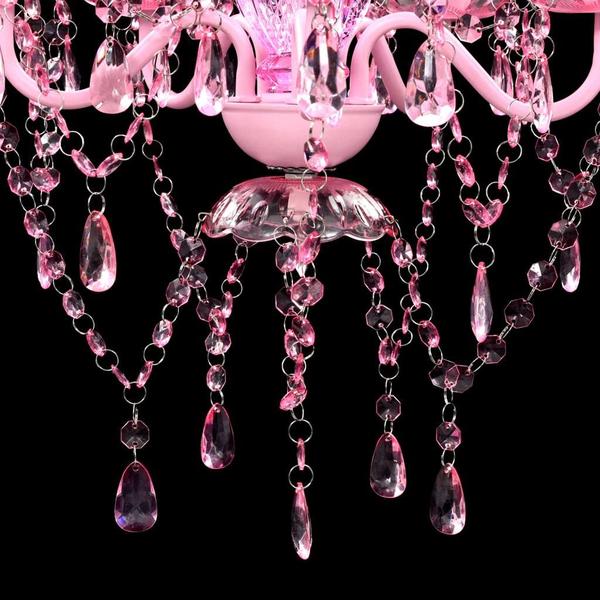 Crystal Pink Chandelier