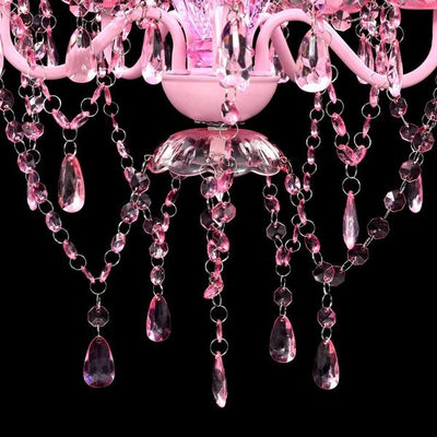 Crystal Pink Chandelier