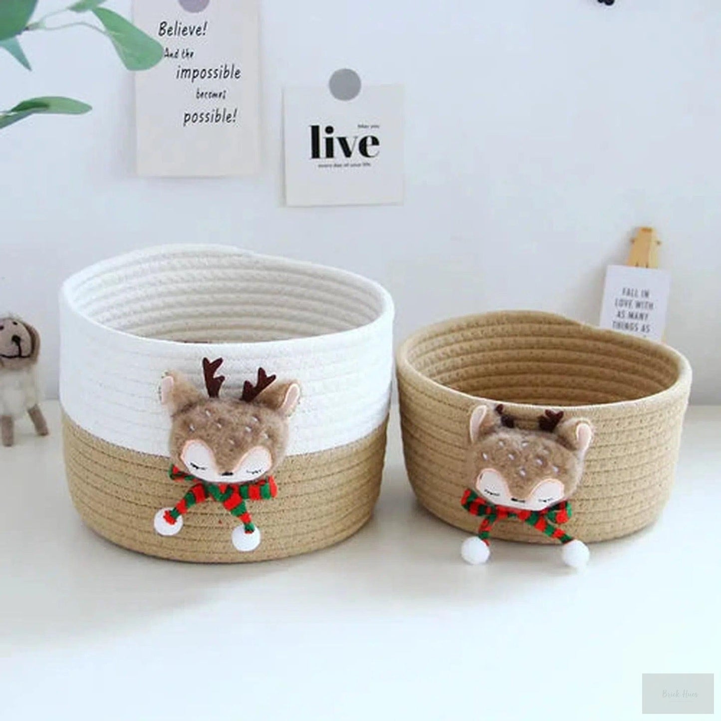 Cute Cartoon Storage Baskets Woven