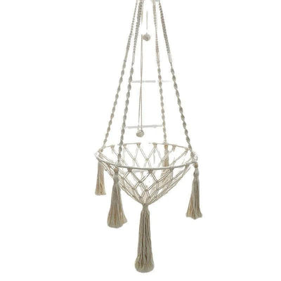 Hand Woven Cotton Rope Pet Hammock - Cat Swing Hanging Basket