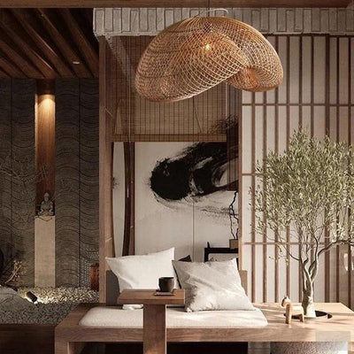 Hand Woven Rattan Pendant Light