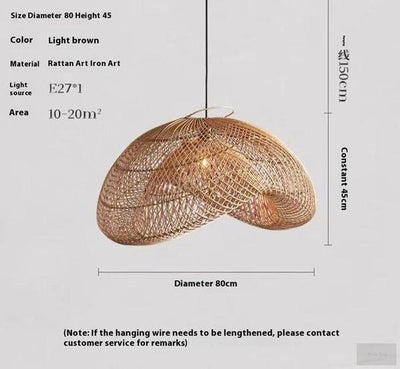 Hand Woven Rattan Pendant Light