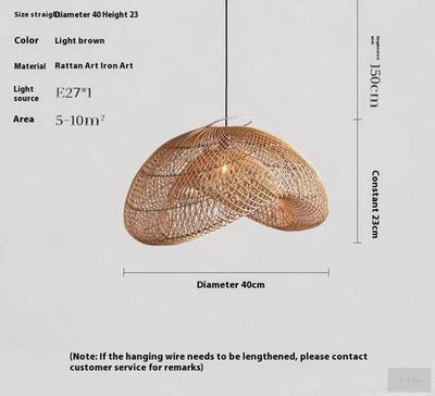 Hand Woven Rattan Pendant Light