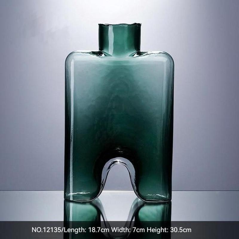 Handmade Color Plated Glass Vase Modern Simplicity in Multiple Sizes and Shades