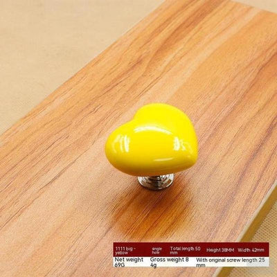 Heart-shaped Ceramic Drawer Knobs