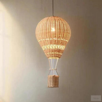 Hot Air Balloon Chandelier Handmade Rattan