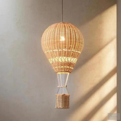 Hot Air Balloon Chandelier Handmade Rattan