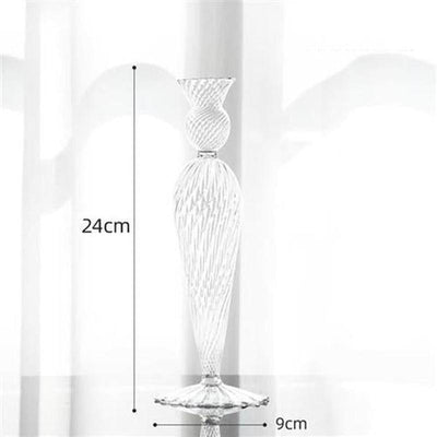 Ins Home Decoration Glass Candle Holder Vase Props