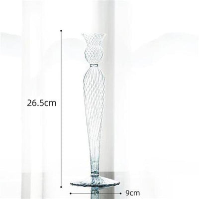 Ins Home Decoration Glass Candle Holder Vase Props