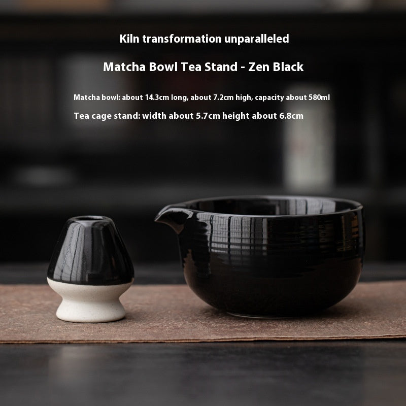 Japanese Kiln Baked Ceramic Matcha Bowl Set – Multiple Colors, 550ml, Tea Whisk & Gift Box Options