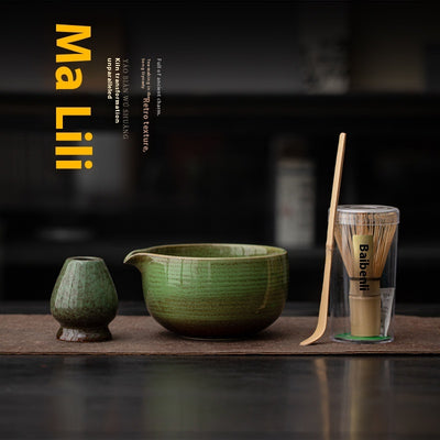 Japanese Kiln Baked Ceramic Matcha Bowl Set – Multiple Colors, 550ml, Tea Whisk & Gift Box Options