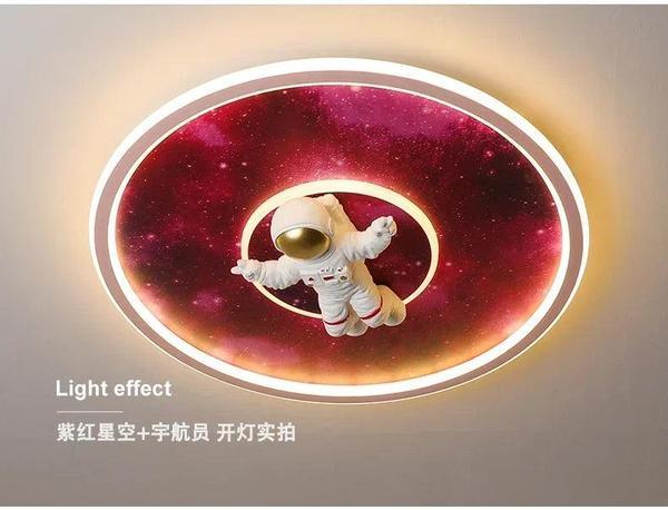 Kids Astronaut Ceiling Light – Modern LED Chandelier Blue