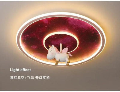 Kids Astronaut Ceiling Light – Modern LED Chandelier Blue