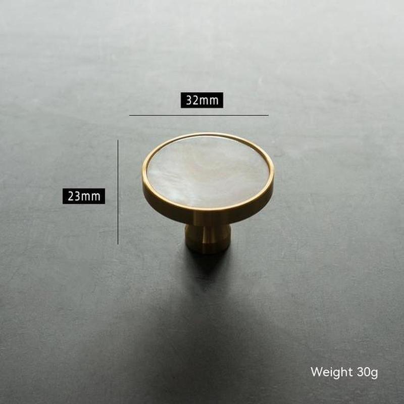 Light Luxury Brass Shell Cabinet Handle Assorted Styles & Finishes