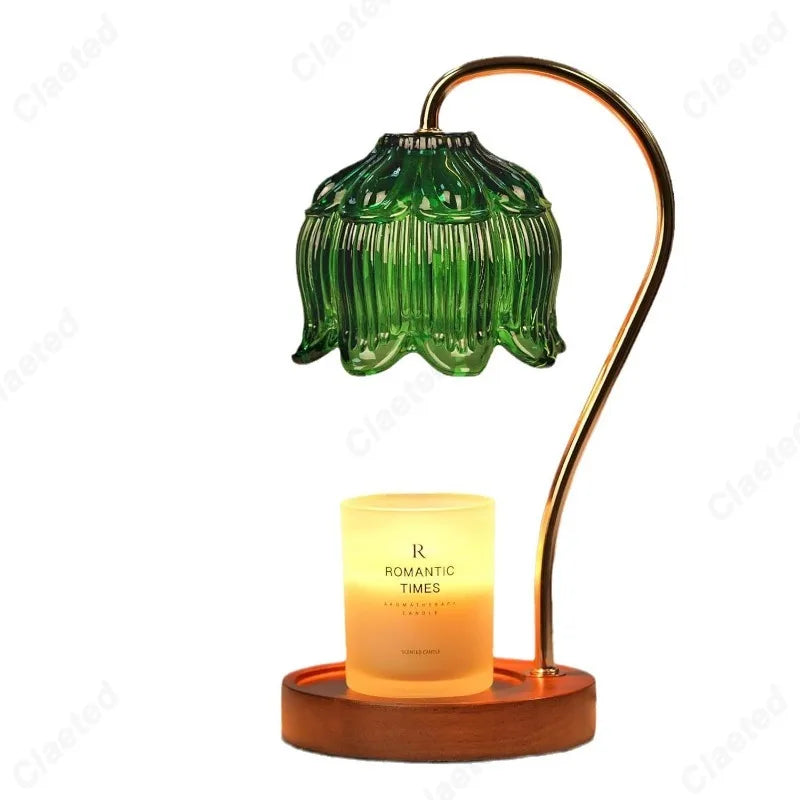 Lotus Candle Melt Lamp with Timed Dimming