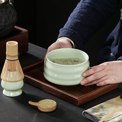 Luxury Retro Ceramic Matcha Tea Set – Heat-Resistant, Portable, 4-Piece & 7-Piece Options with Matcha Brush