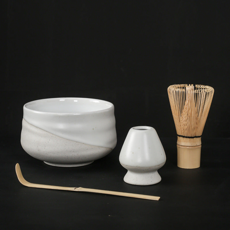 Luxury Retro Ceramic Matcha Tea Set – Heat-Resistant, Portable, 4-Piece & 7-Piece Options with Matcha Brush