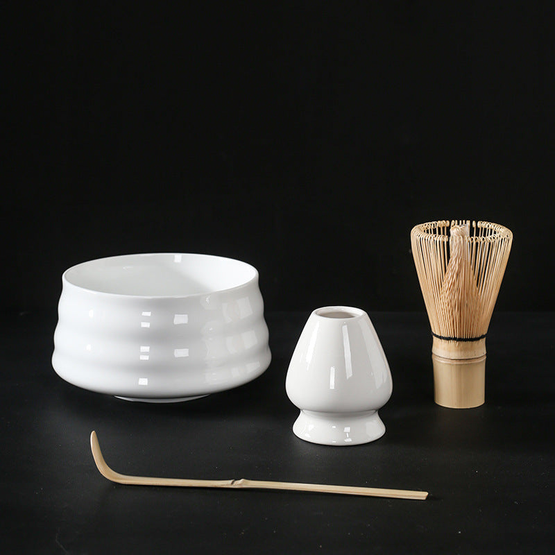 Luxury Retro Ceramic Matcha Tea Set – Heat-Resistant, Portable, 4-Piece & 7-Piece Options with Matcha Brush