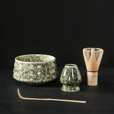 Luxury Retro Ceramic Matcha Tea Set – Heat-Resistant, Portable, 4-Piece & 7-Piece Options with Matcha Brush