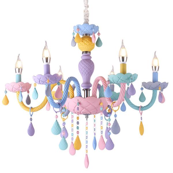 Macaron Crystal Bedroom Lamps - colourful