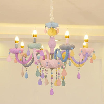 Macaron Crystal Bedroom Lamps - colourful