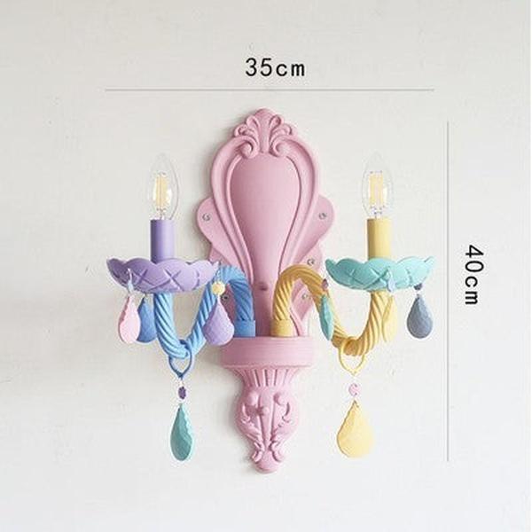 Macaron Crystal Bedroom Lamps - colourful