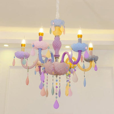 Macaron Crystal Bedroom Lamps - colourful