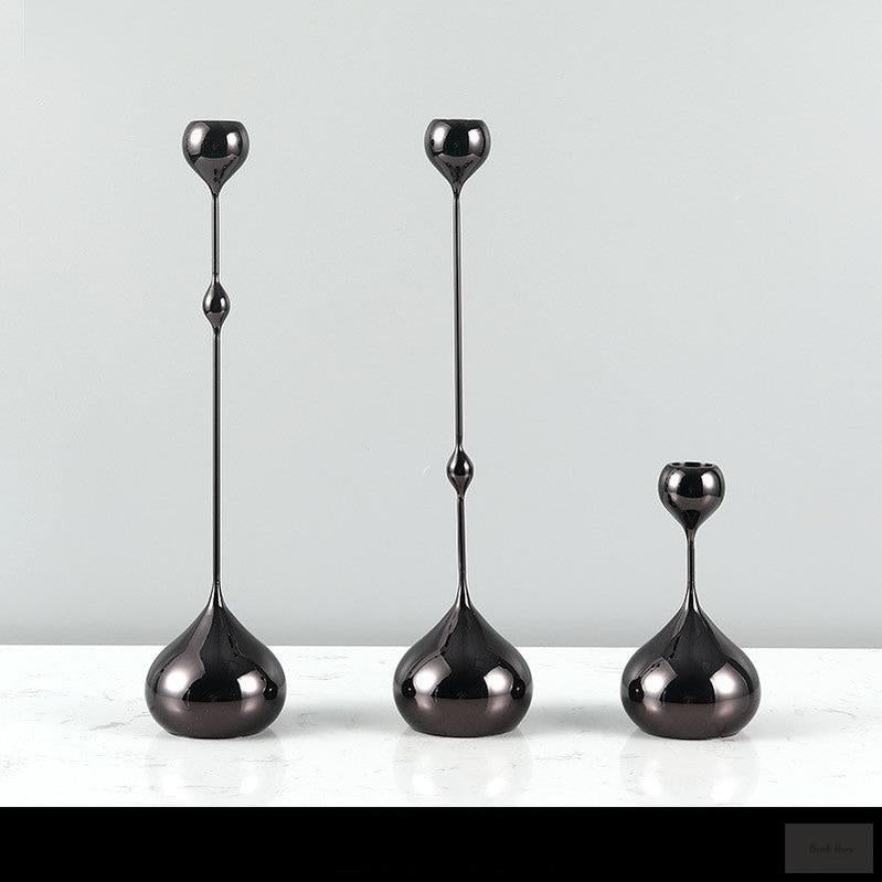 Metal Water Drop Candle Holder - Multiple Variants