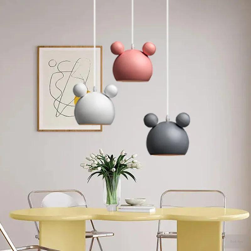 Mickey Pendant Lights Colorful for