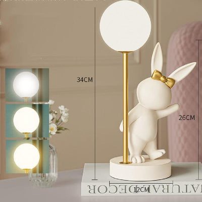 Milk Candy Rabbit Wedding Lamp Bedroom Bedside