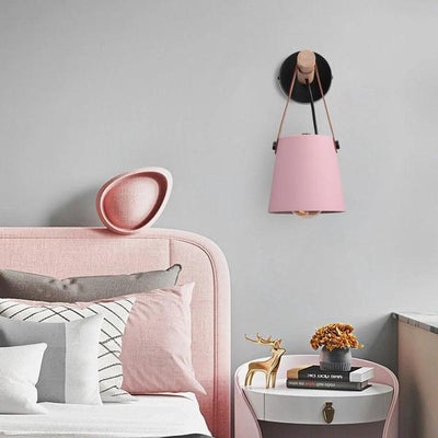 Minimalist Pink Wall Light – Nordic Lamp for Home Decor