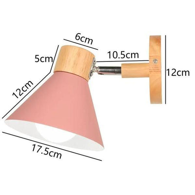 Minimalist Pink Wall Light – Nordic Lamp for Home Decor