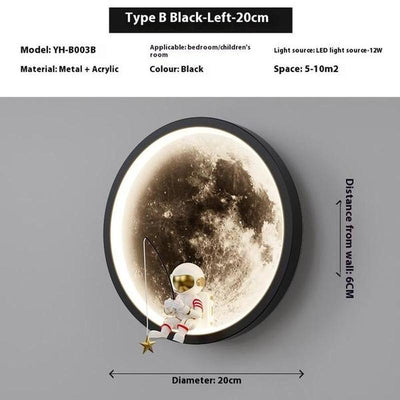 Modern Acrylic Wall Lamp Smart & Color-Adjustable Lighting for Kids Room and Home