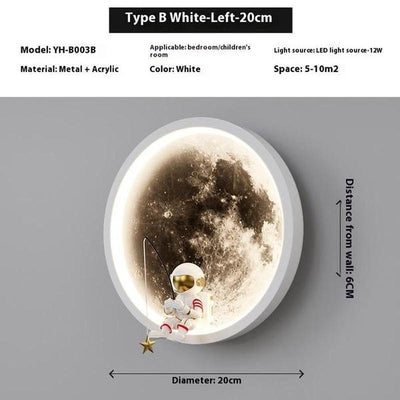 Modern Acrylic Wall Lamp Smart & Color-Adjustable Lighting for Kids Room and Home
