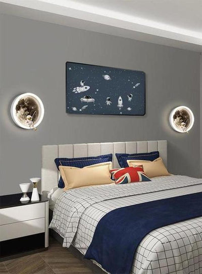 Modern Acrylic Wall Lamp Smart & Color-Adjustable Lighting for Kids Room and Home