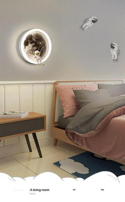 Modern Acrylic Wall Lamp Smart & Color-Adjustable Lighting for Kids Room and Home