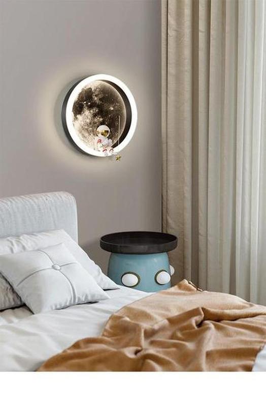 Modern Acrylic Wall Lamp Smart & Color-Adjustable Lighting for Kids Room and Home