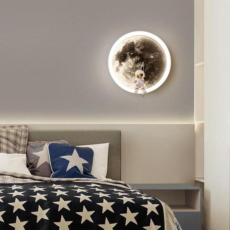 Modern Acrylic Wall Lamp Smart & Color-Adjustable Lighting for Kids Room and Home