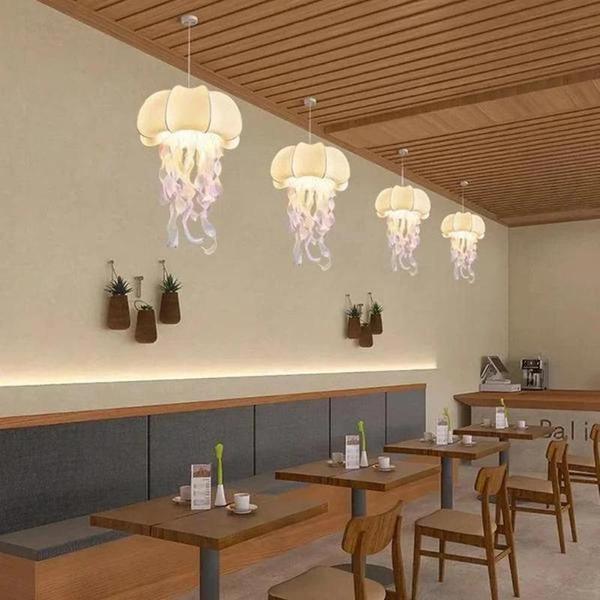 Modern Jellyfish LED Pendant Light Minimalist Chandelier for Home Decor