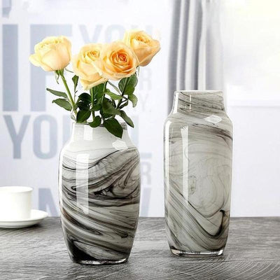 Modern Painted Glass Vase Minimalist Home Decor for Kids Room or Living Space