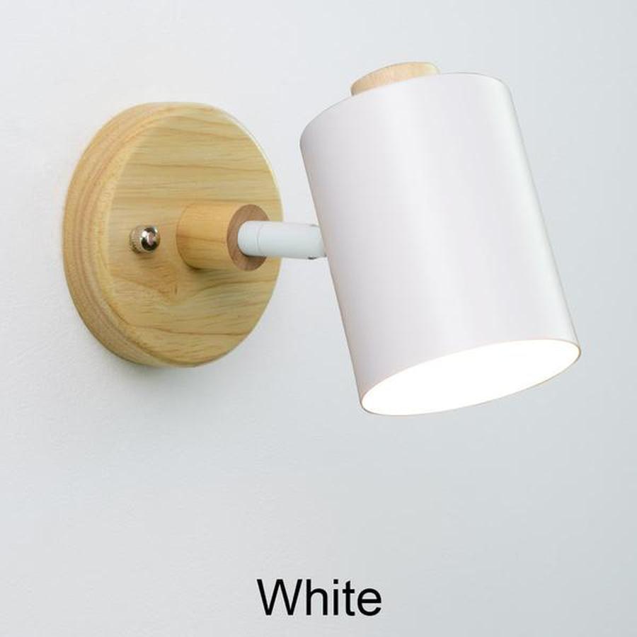 Modern Square Wall Lamp 130×130mm LED Light in White, Black, Gray, Green, Yellow, or Pink