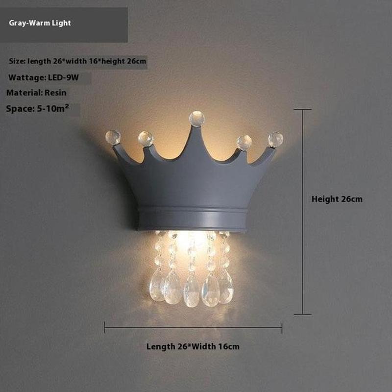 Modern Wall Lamp – Warm Light LED Fixture in Gold, Pink, or Gray (26x16x26cm)