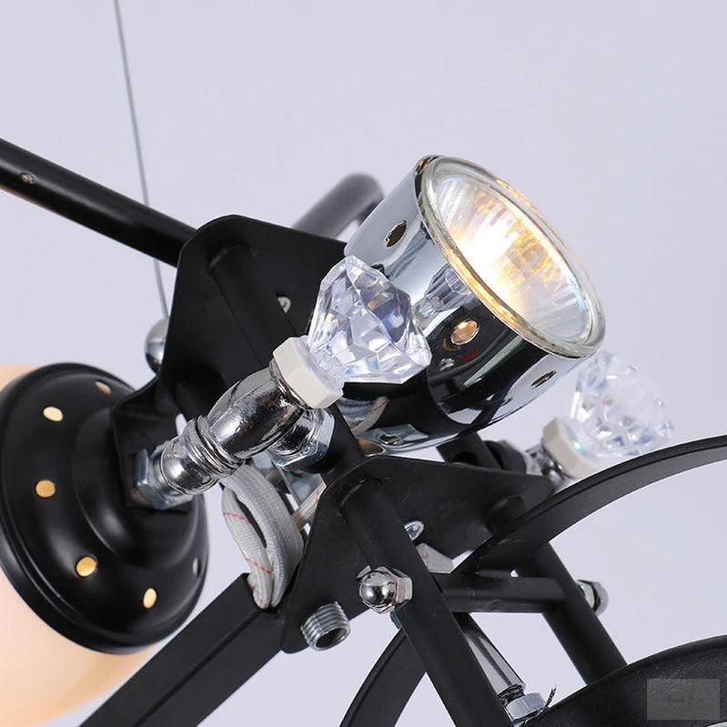 Modern motorbike Chandelier