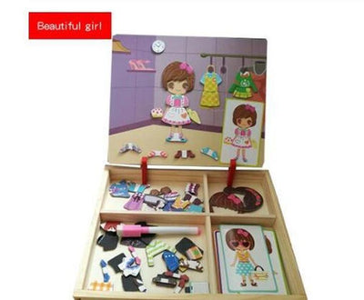 Montessori Magnetic Fun Puzzle Children's Wooden