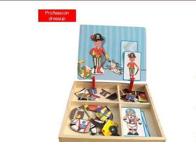 Montessori Magnetic Fun Puzzle Children's Wooden